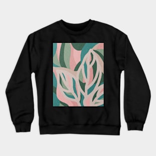 Abstract tropical leaves, Plant, Line art Crewneck Sweatshirt